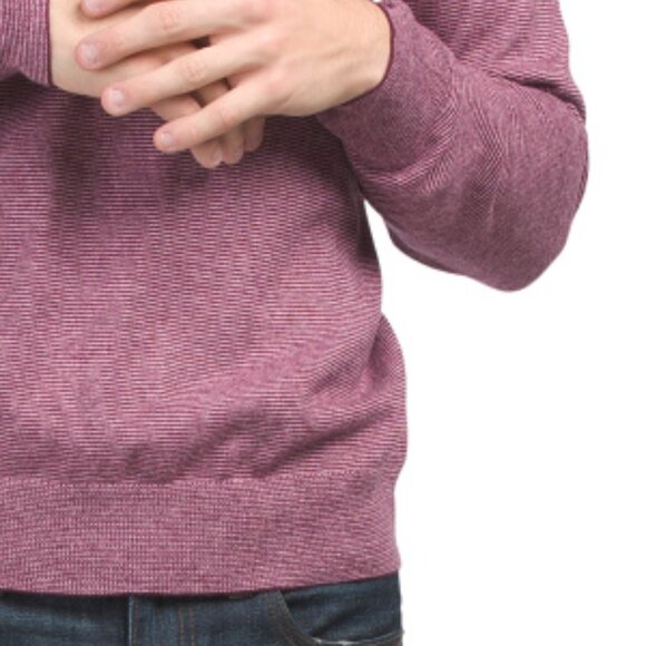 NEW BONOBOS Cotton And Cashmere Blend Crew Neck Sweater for men 362mn - Picture 3 of 4